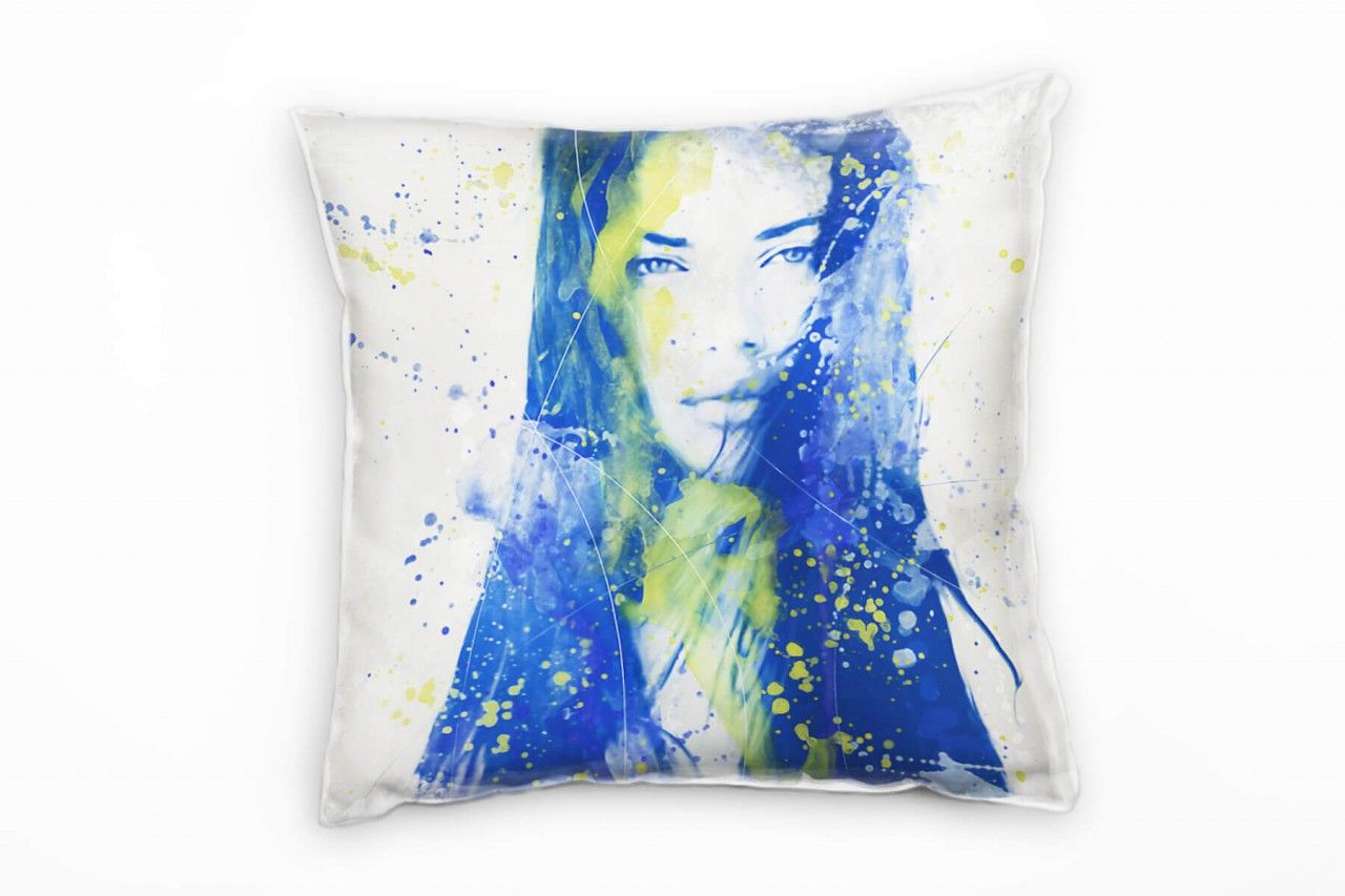 Adriana Lima IV Deko Kissen Bezug 40x40cm für Couch Sofa Lounge Zierkissen