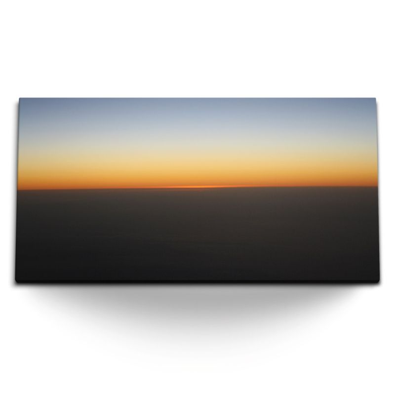 Kunstdruck Bilder 120x60cm Horizont Sonnenuntergang Minimal Abendrot