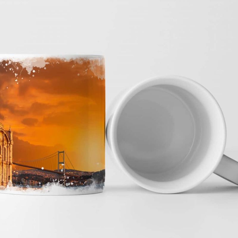 Tasse Geschenk Landschaftsfotografie – Ortakoy Moschee bei Sonnenuntergang