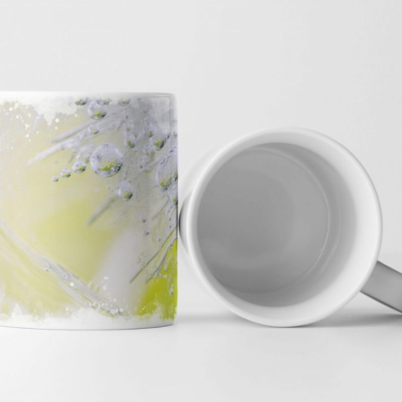 Tasse Geschenk Künstlerische Fotografie – Eiswürfel in Detailaufnahme