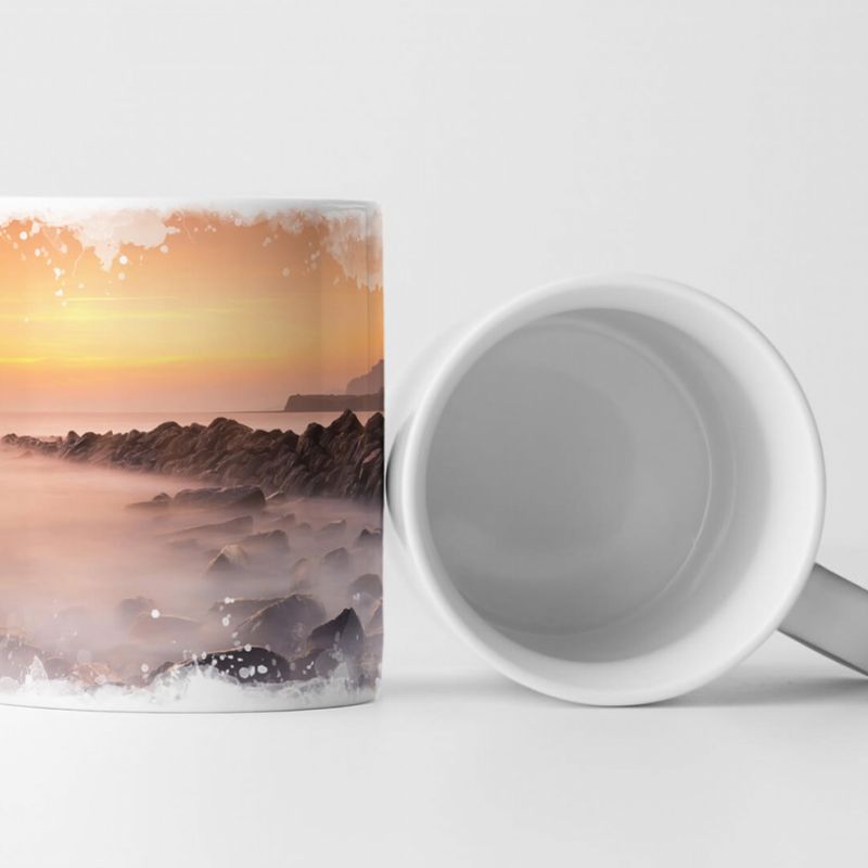 Tasse Geschenk Landschaftsfotografie – Küste bei Kimmeridge in Dorset