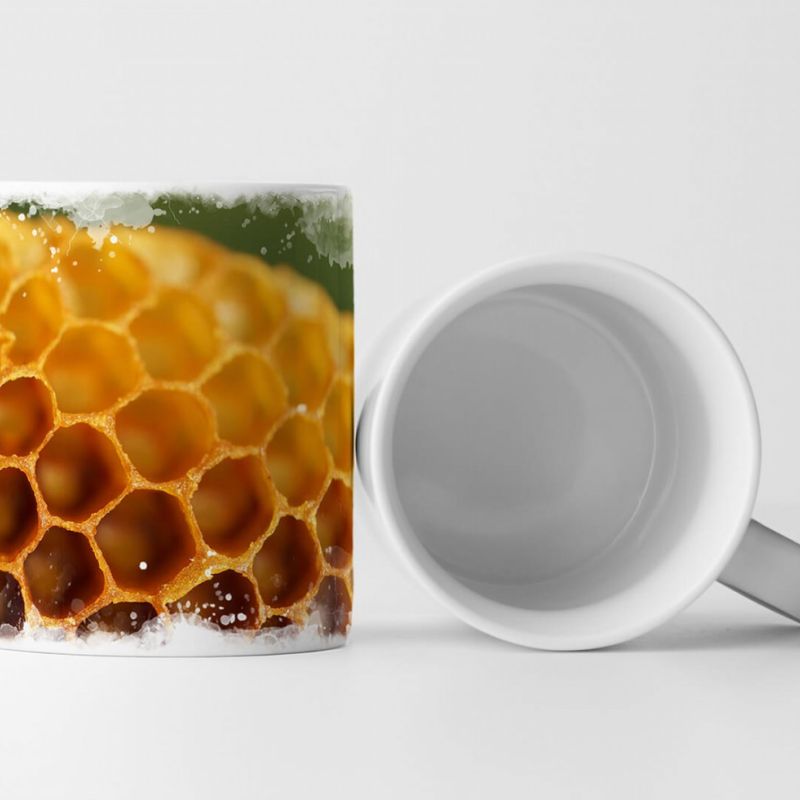 Tasse Geschenk Naturfotografie – Honigwabe