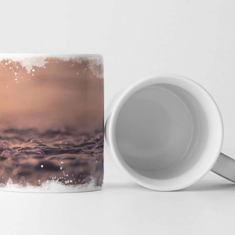 Tasse Geschenk Wasserblasen Nahaufnahme