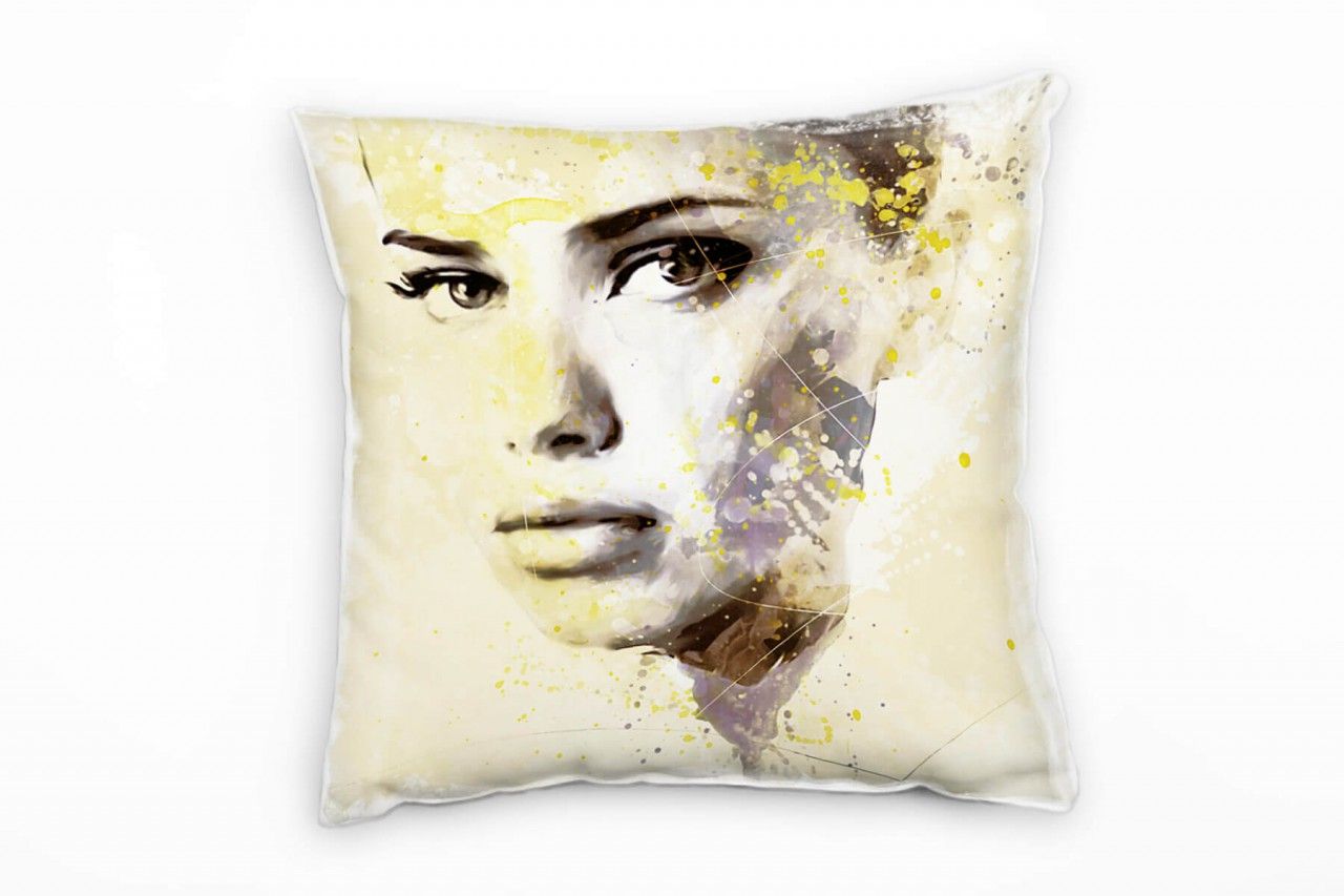 Adriana Lima V Deko Kissen Bezug 40x40cm für Couch Sofa Lounge Zierkissen