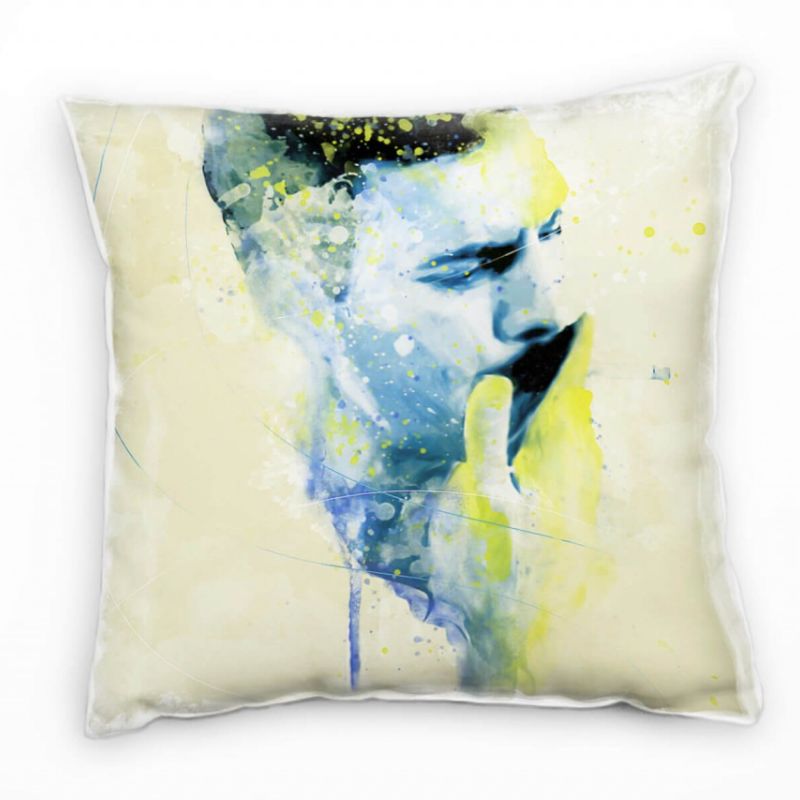 Freddie Mercury X Deko Kissen Bezug 40x40cm für Couch Sofa Lounge Zierkissen