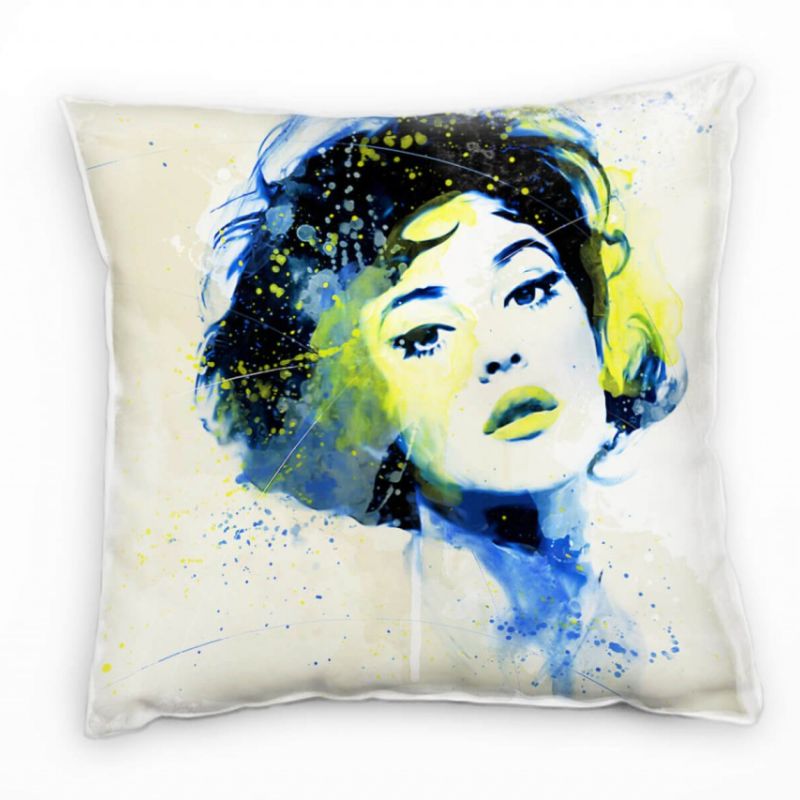 Monica Bellucci VI Deko Kissen Bezug 40x40cm für Couch Sofa Lounge Zierkissen