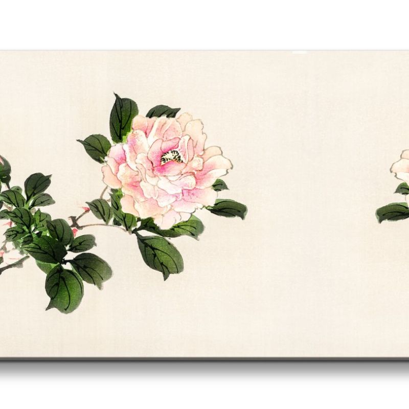 Remaster 120x60cm Traditionelle japanische Kunst Zeitlos Beruhigend Harmonie Dekorativ Blumen Frühli