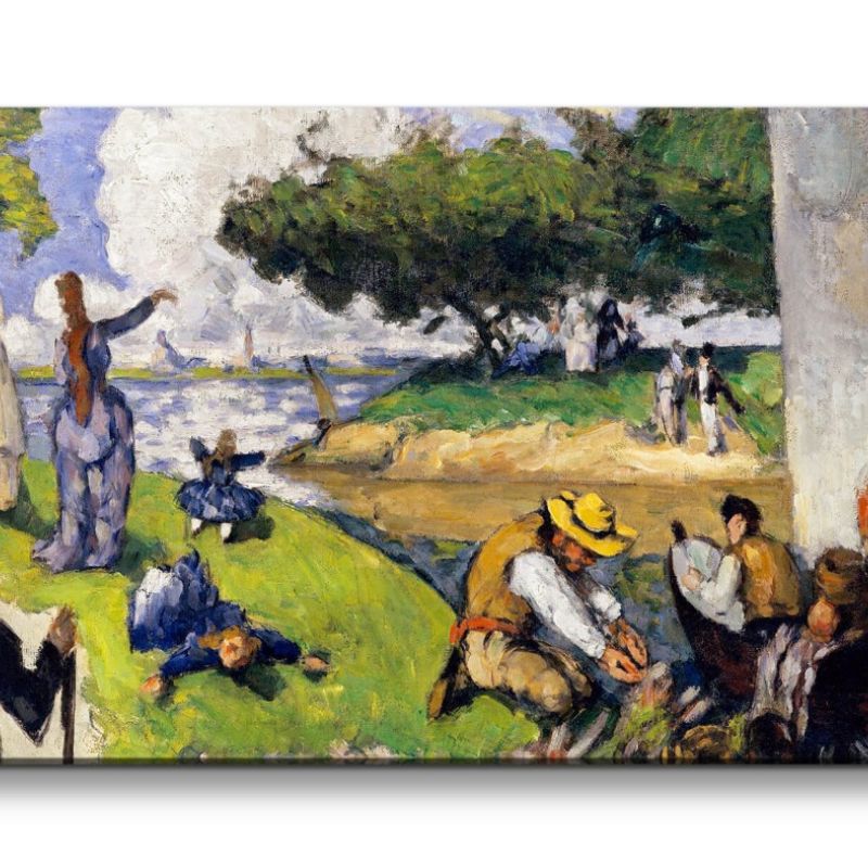 Remaster 120x60cm Paul Cézanne weltberühmtes Wandbild Parkszene Sommer