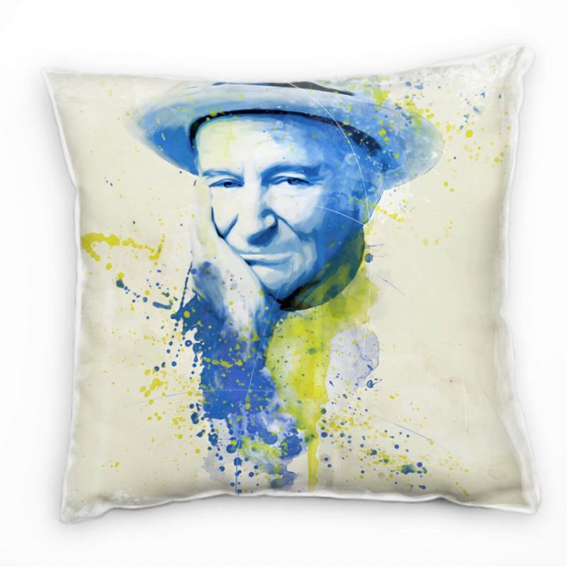 Robin Williams I Deko Kissen Bezug 40x40cm für Couch Sofa Lounge Zierkissen