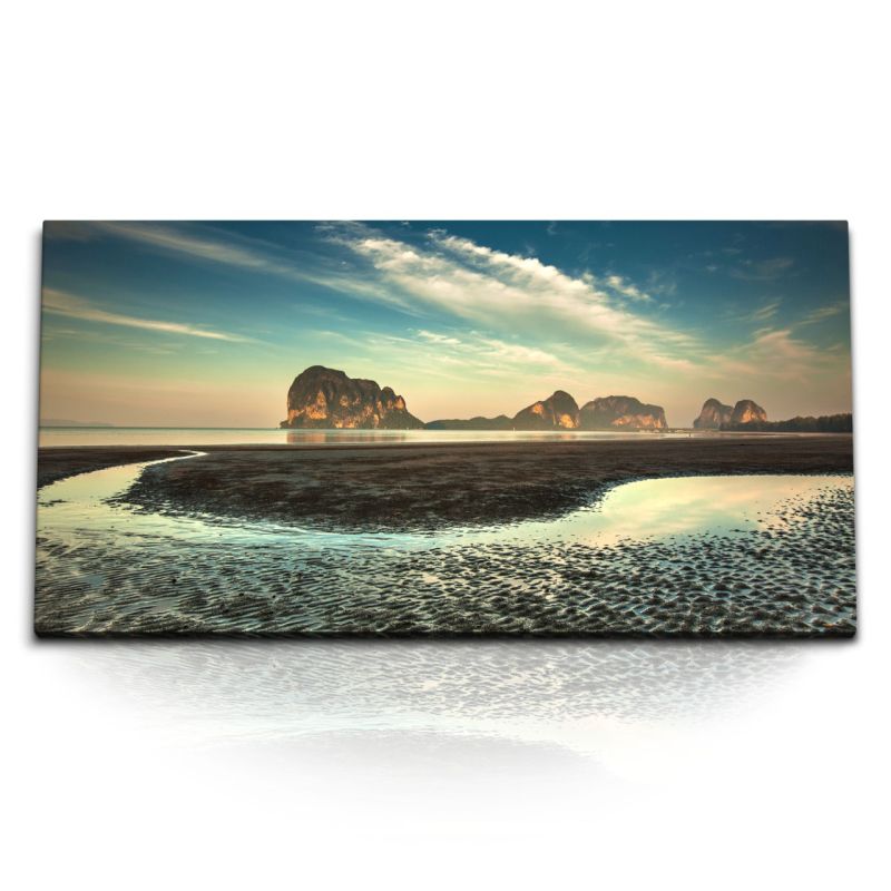 Kunstdruck Bilder 120x60cm Pak Meng Beach Thailand Strand Meer Inseln