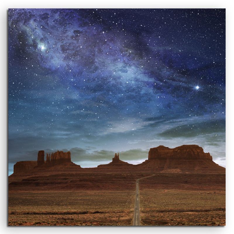 Landschaftsfotografie – Ausblick am Monument Valley, USA auf Leinwand