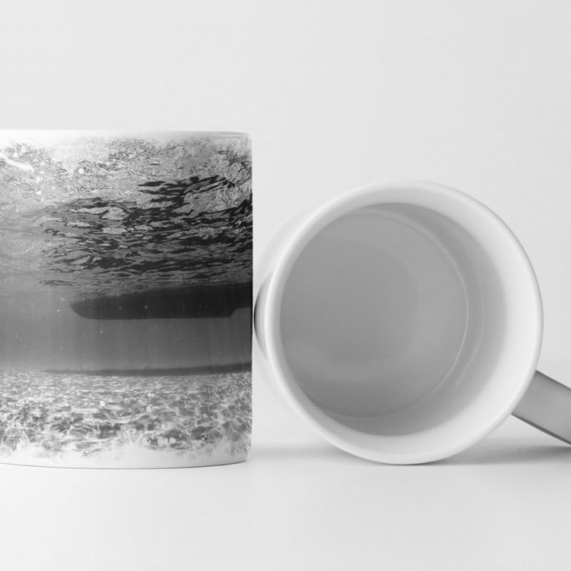 Tasse Geschenk Boot – Blick von Unterwasser