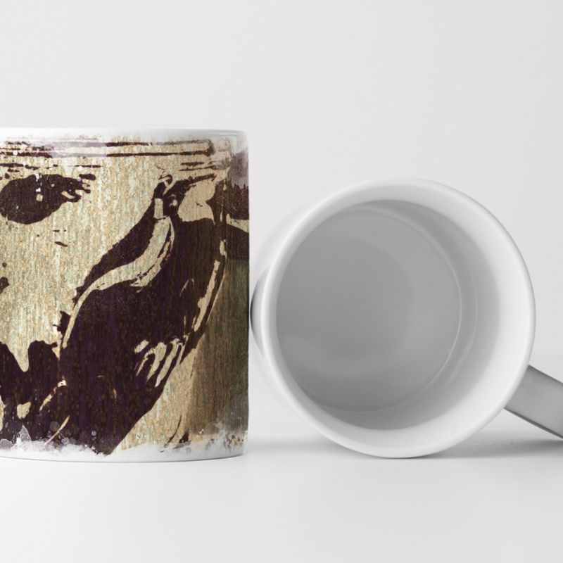 EAU ZONE Designtasse Kunstwerk SI VIS PACEM PARA BELLUM