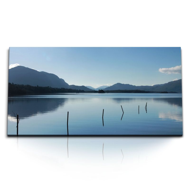 Kunstdruck Bilder 120x60cm Berge Berglandschaft Bergsee See Natur