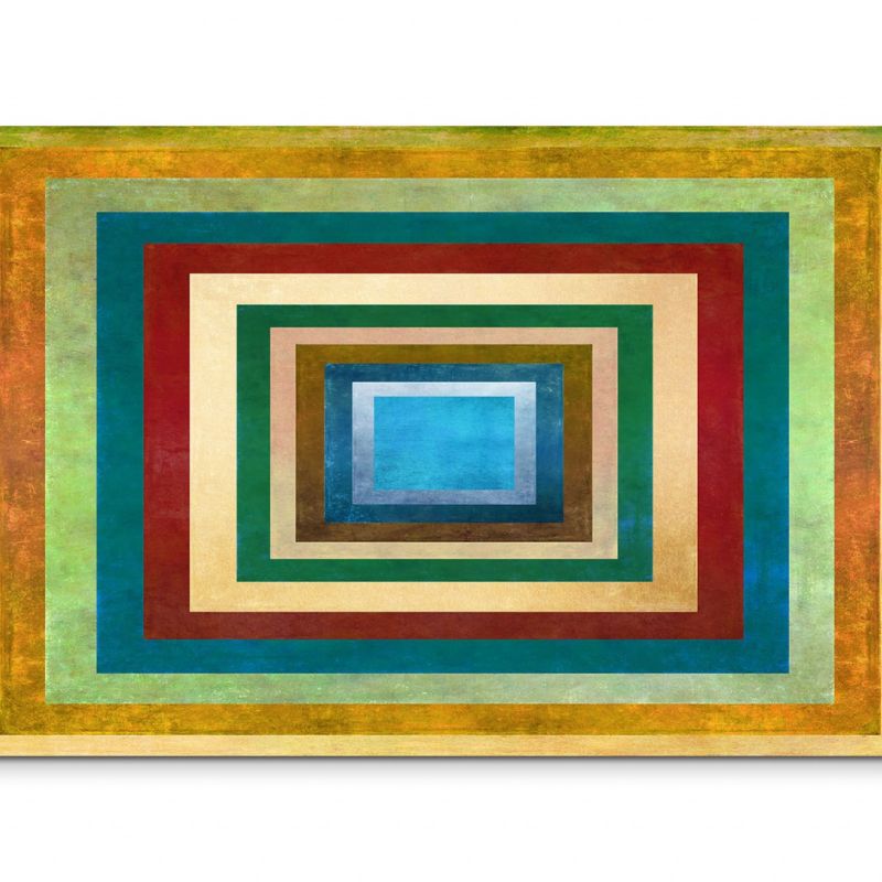 120x80cm Wandbild Geometrie Hintergrund bunt abstrakt Tunnel