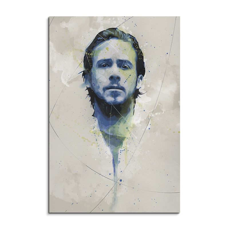 Ryan-Gosling I Aqua 90×60 cm Aquarell Kunstbild