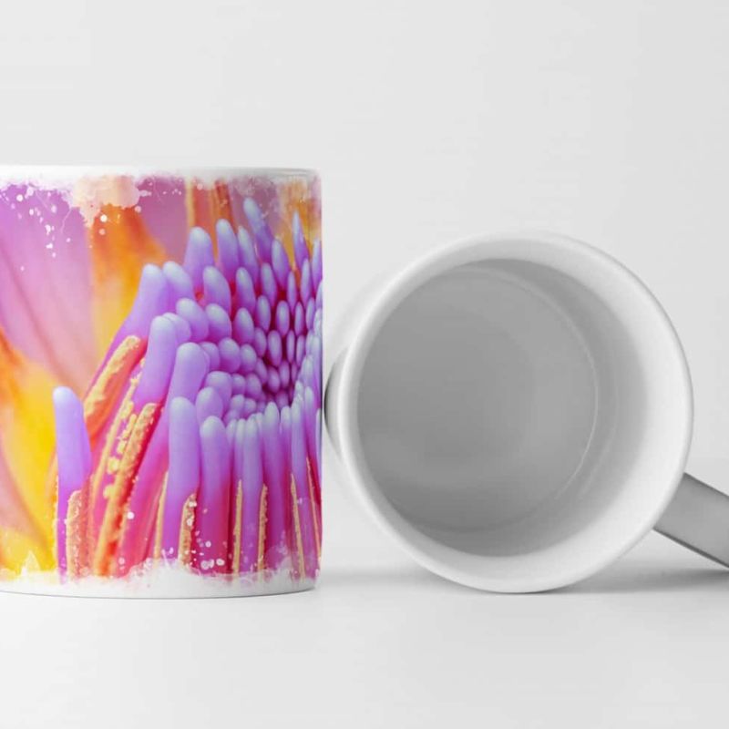 Tasse Geschenk Blühende Wasserlilie