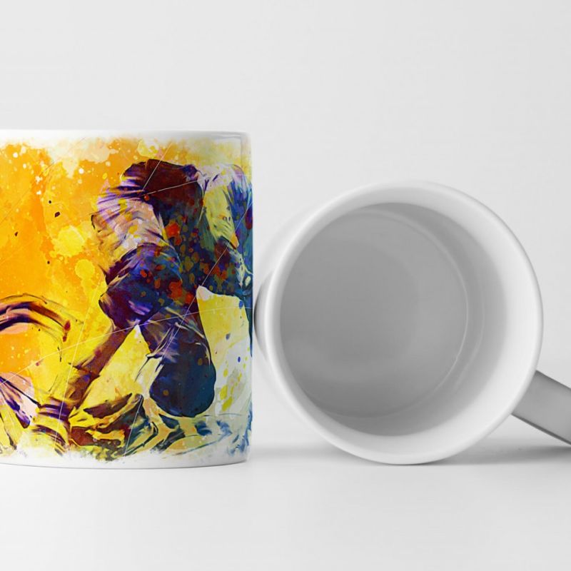 MTB DH Tasse als Geschenk,  Design Sinus Art