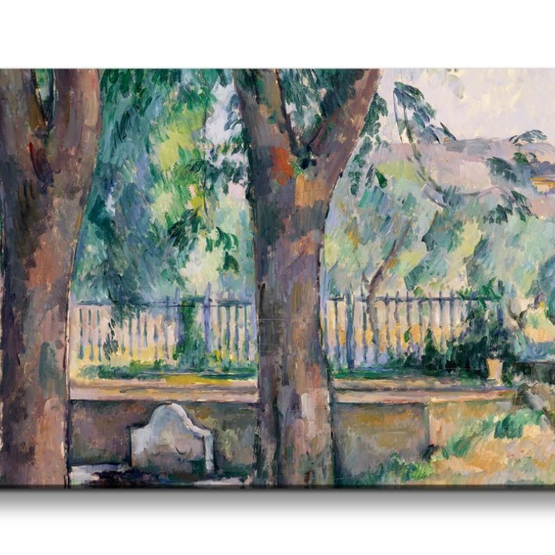 Remaster 120x60cm Paul Cézanne weltberühmtes Wandbild The Pool at Jas de Bouffan