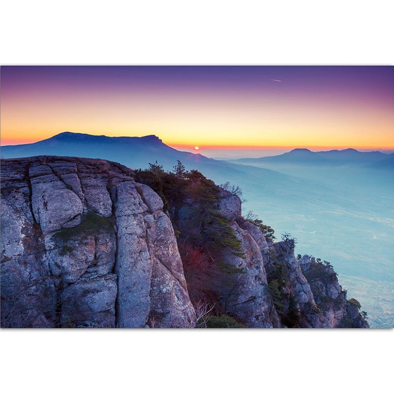 120x80cm Sonnenaufgang Krim Berge Landschaft