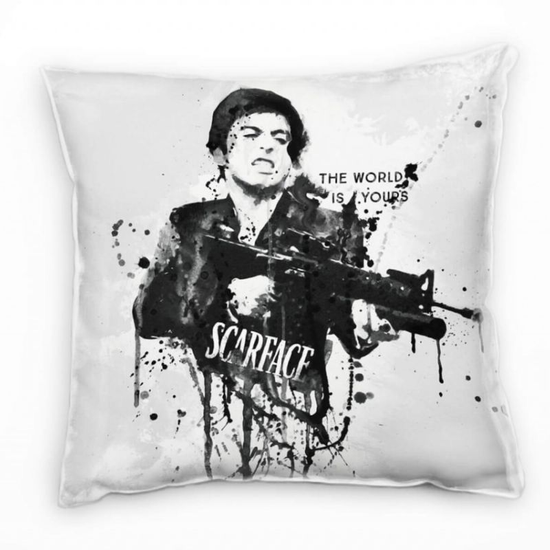 Al Pacino Scarface III Deko Kissen Bezug 40x40cm für Couch Sofa Lounge Zierkissen