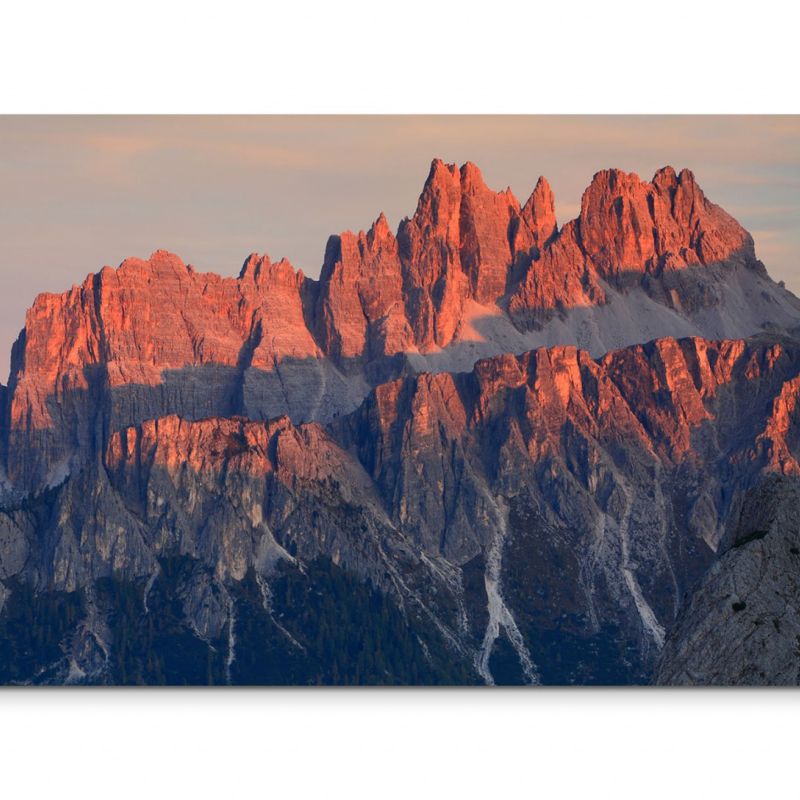 120x80cm Wandbild Italien Alpen Dolomiten Felsen