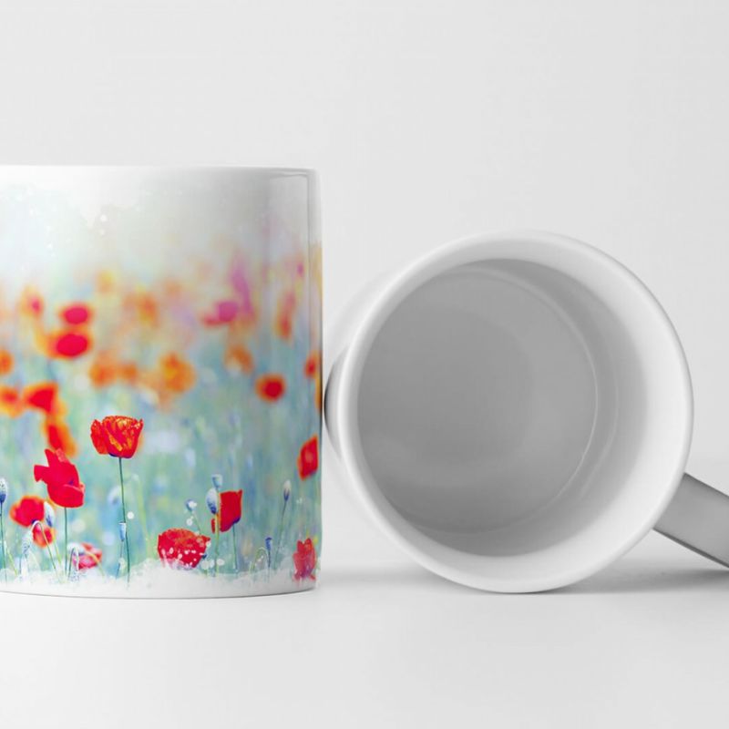 Tasse Geschenk Künstlerische Fotografie – Strahlendes Mohnfeld