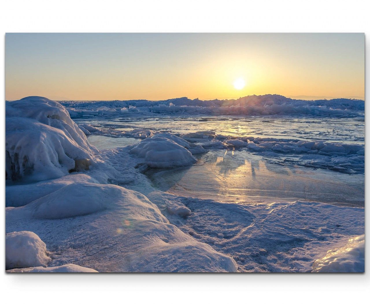 Baikalsee gefroren – Leinwandbild