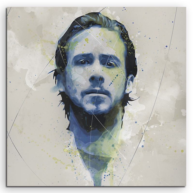 Ryan-Gosling I Aqua 90×60 cm Aquarell Kunstbild