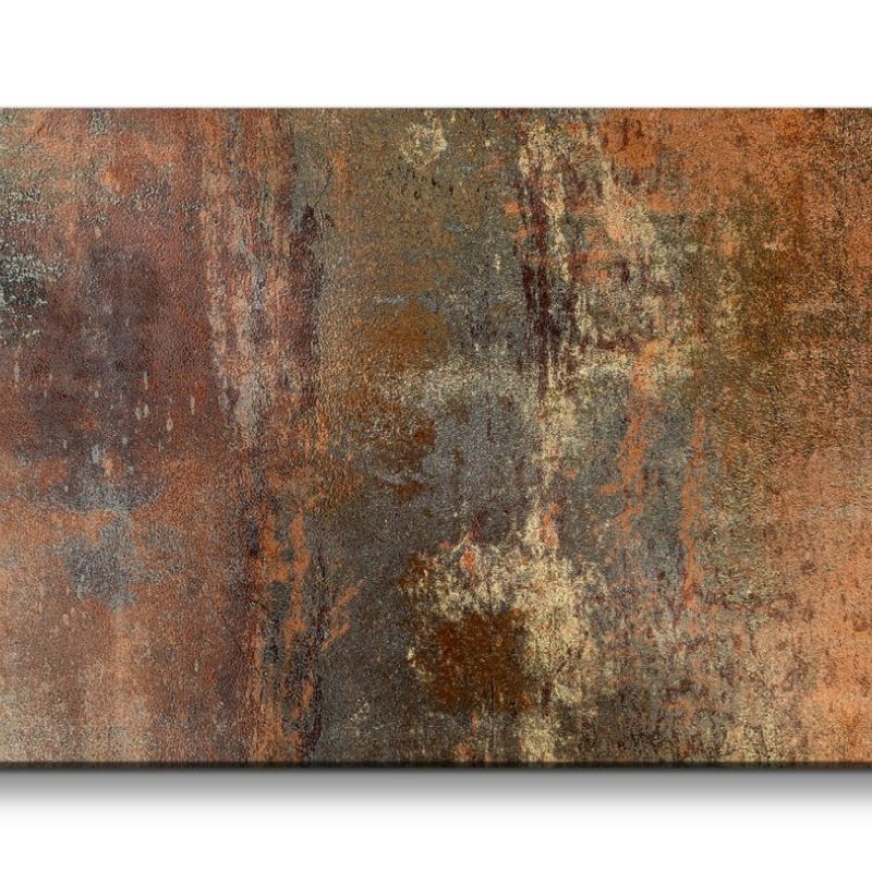 Leinwandbild 120x60cm Metallstruktur Rost Modern Metall Eisen Abstrakt