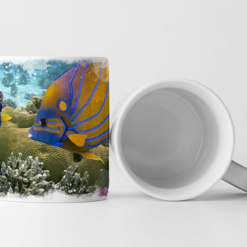 Tasse Geschenk Korallenriff mit Fischen