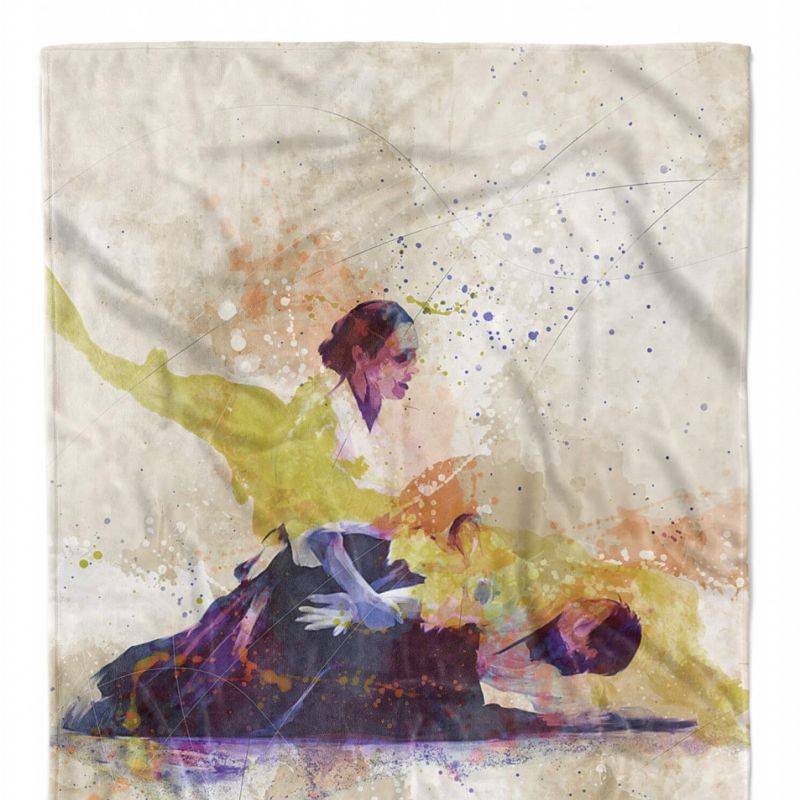 SplashArt Sport Handtuch Strandhandtuch Saunatuch Kuscheldecke Kunstvoll Aikido Sporthand