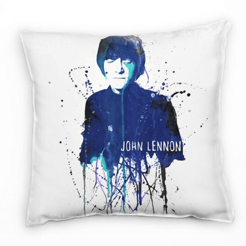 John Lennon II Deko Kissen Bezug 40x40cm für Couch Sofa Lounge Zierkissen