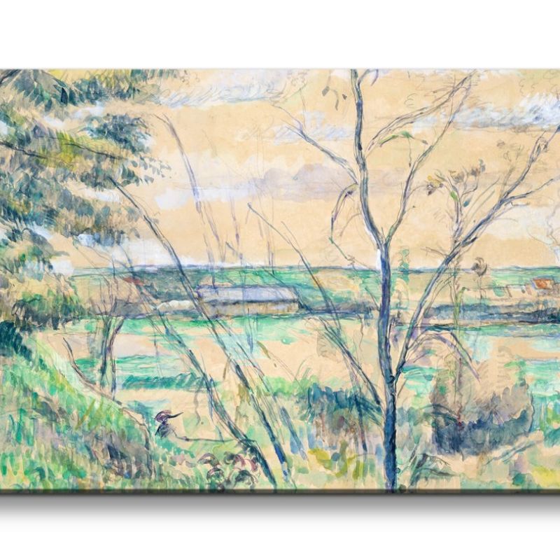 Remaster 120x60cm Paul Cézanne weltberühmtes Wandbild In the Oise Valley Wunderschön