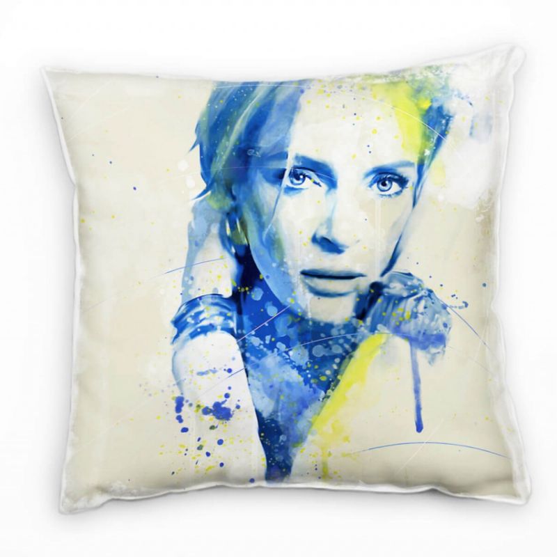 Uma Thurman II Deko Kissen Bezug 40x40cm für Couch Sofa Lounge Zierkissen