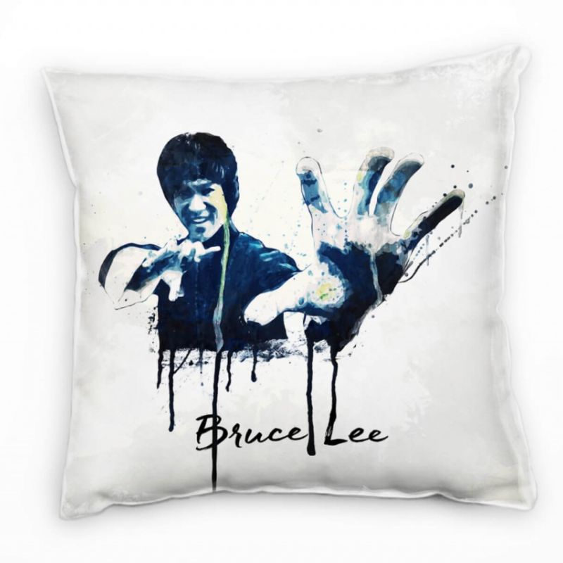 Bruce Lee Deko Kissen Bezug 40x40cm für Couch Sofa Lounge Zierkissen