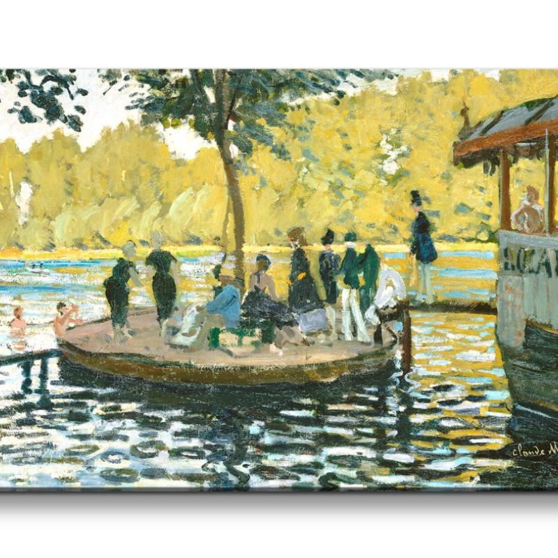 Remaster 120x60cm Claude Monet Impressionismus weltberühmtes Wandbild La Grenouillèr See