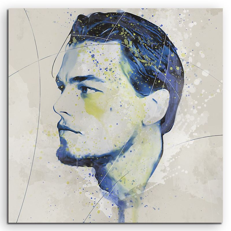 Leonardo DiCaprio Aqua 60x60cm Aqua Art Wandbild