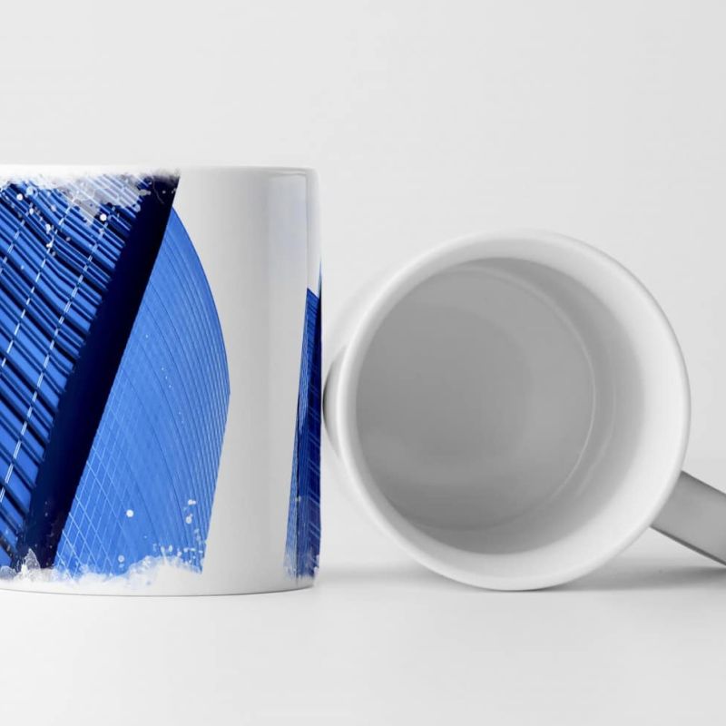 Tasse Geschenk Architekturfotografie – Zwei blaue Riesen