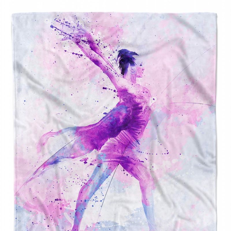 SplashArt Sport Handtuch Strandhandtuch Saunatuch Kuscheldecke Kunstvoll Ballett VIII Spo