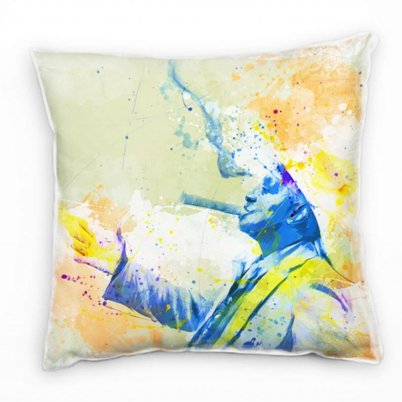 Old Man Cuba Deko Kissen Bezug 40x40cm für Couch Sofa Lounge Zierkissen