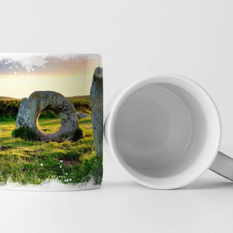 Tasse Geschenk Landschaftsfotografie – Lochstein in Cornwall England