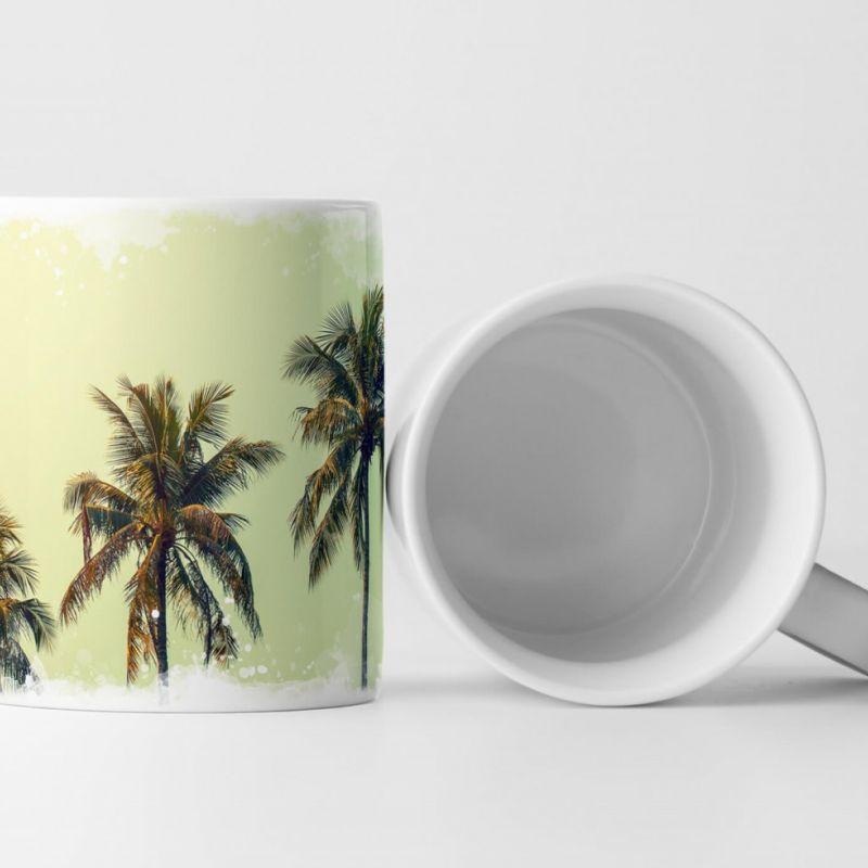 Tasse Geschenk Retro Fotografie Palmen