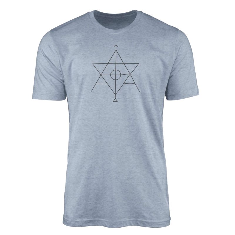 Premium T-Shirt Alchemy Serie Symbole angenehmer Tragekomfort feine Struktur No.0014