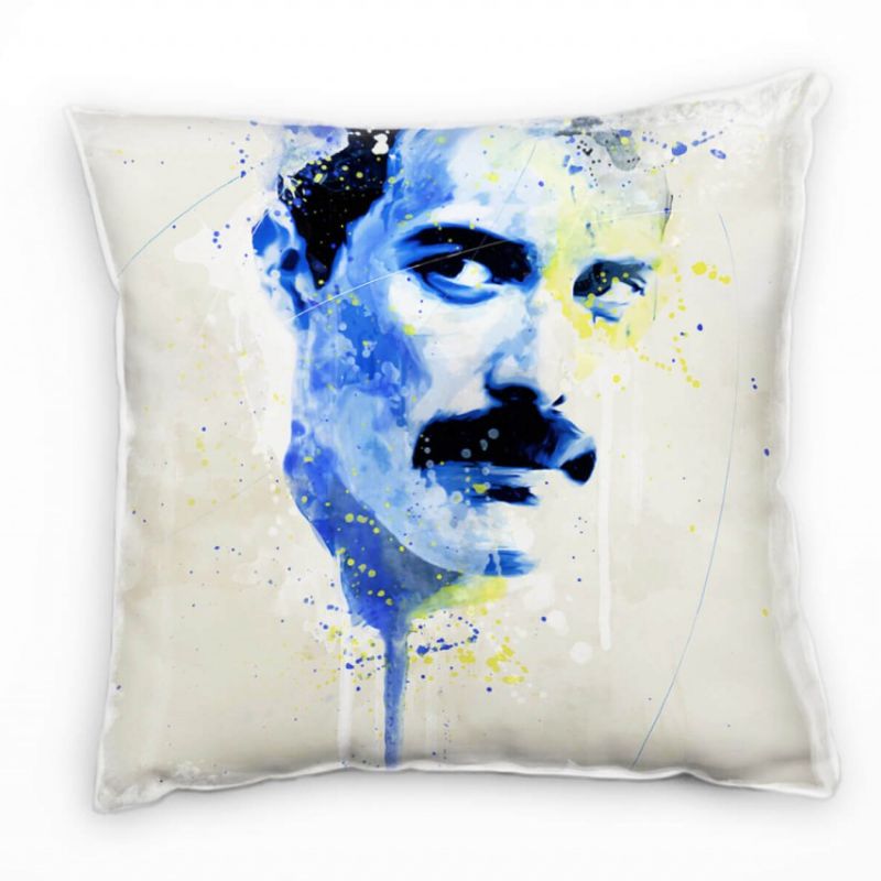 Freddie Mercury VIII Deko Kissen Bezug 40x40cm für Couch Sofa Lounge Zierkissen