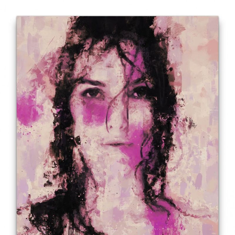 Keira Knightley Porträt Abstrakt Kunst Schauspielerin Schönheit 60x90cm Leinwandbild