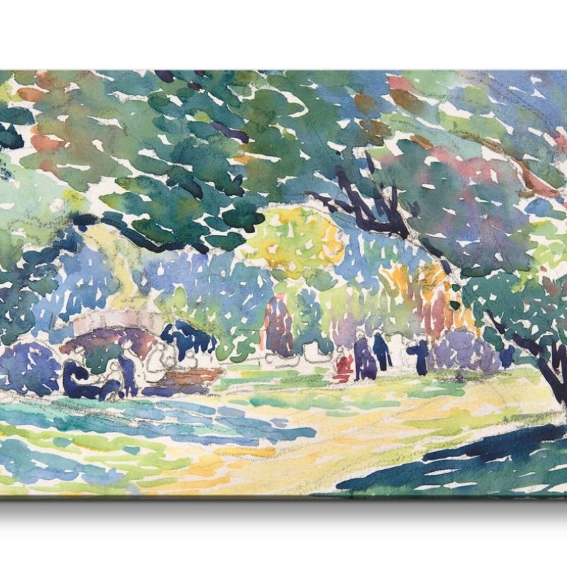 Remaster 120x60cm Henri Edmond Cross weltberühmtes Wandbild Impressionismus Landschaft Natur