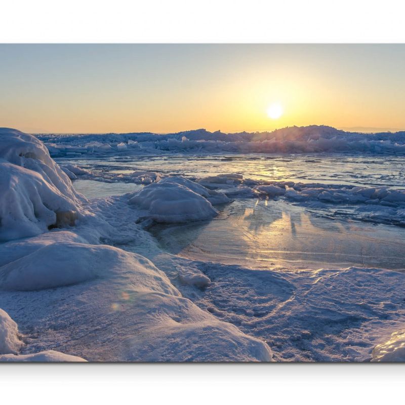 Baikalsee gefroren – Leinwandbild