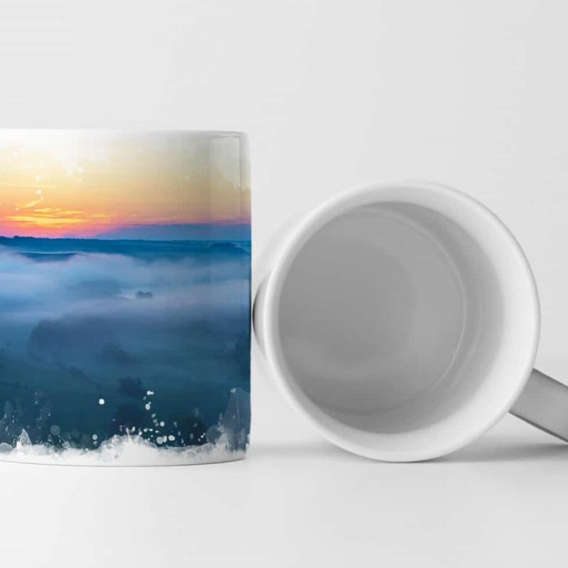 Tasse Geschenk Fotografie – Nebel überm Tal