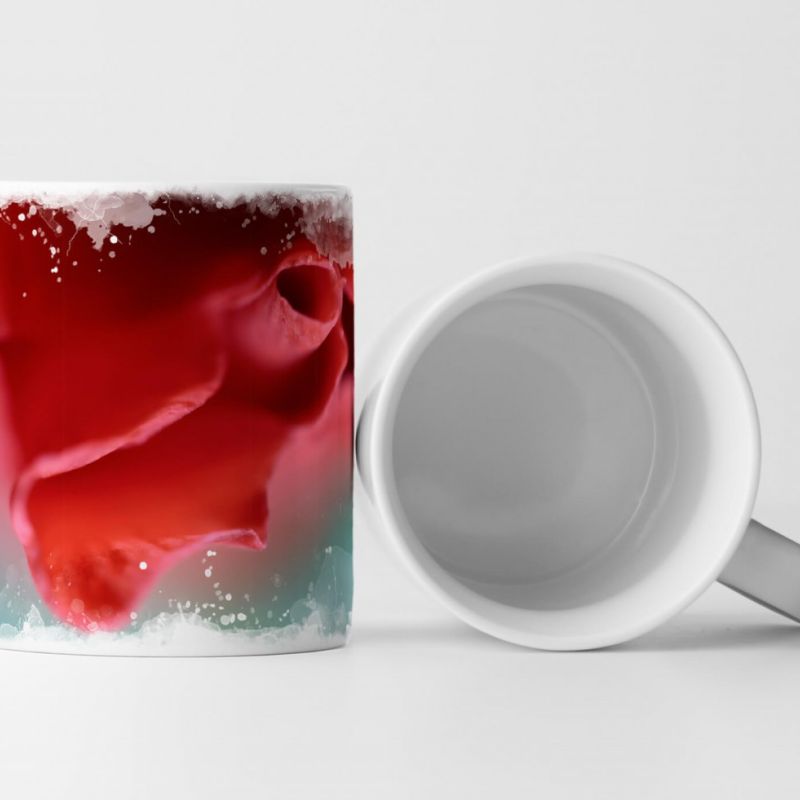 Tasse Geschenk Rosenblatt